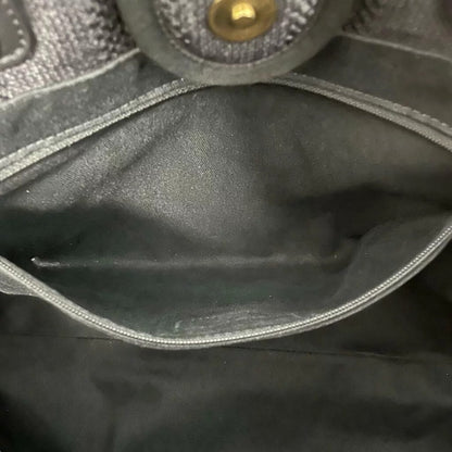 Small Deauville Canvas Black SHW