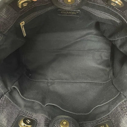 Small Deauville Canvas Black SHW