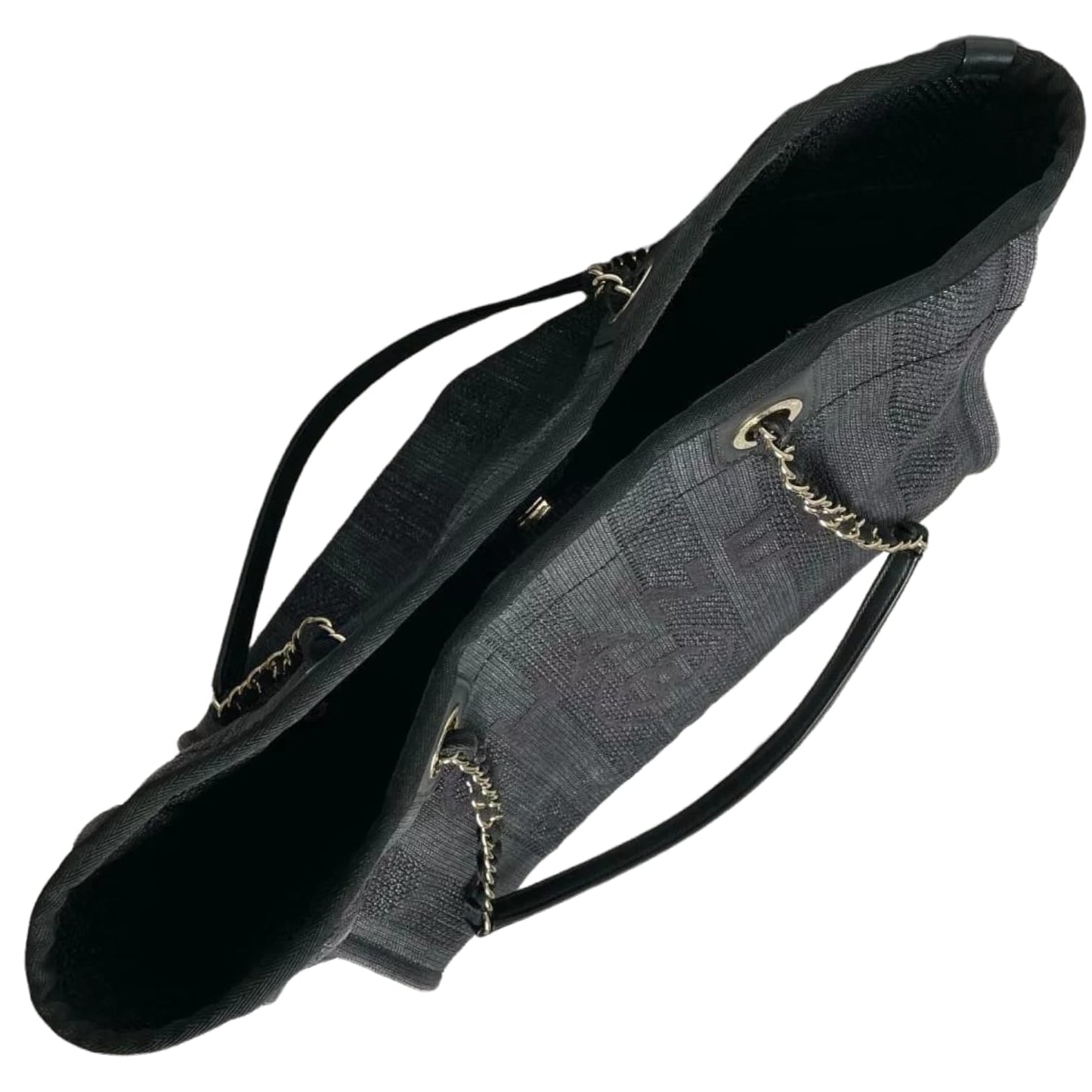 Small Deauville Canvas Black SHW