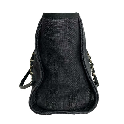 Small Deauville Canvas Black SHW
