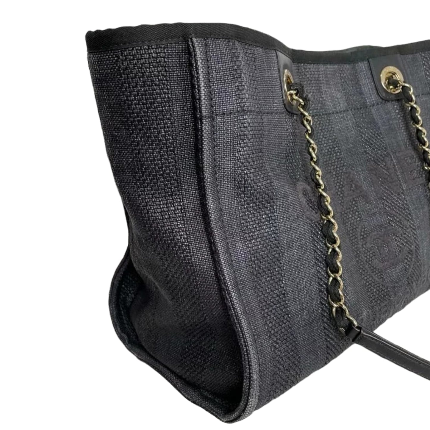 Small Deauville Canvas Black SHW