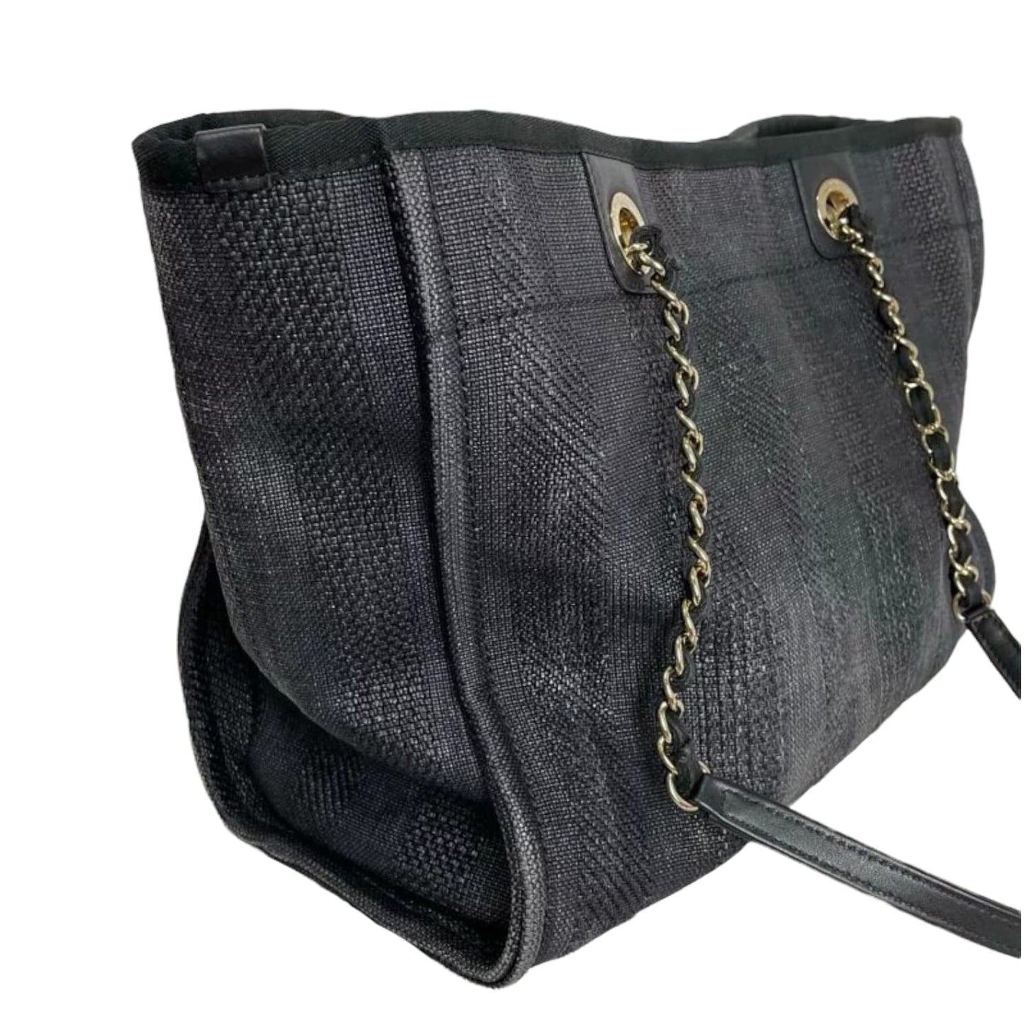 Small Deauville Canvas Black SHW