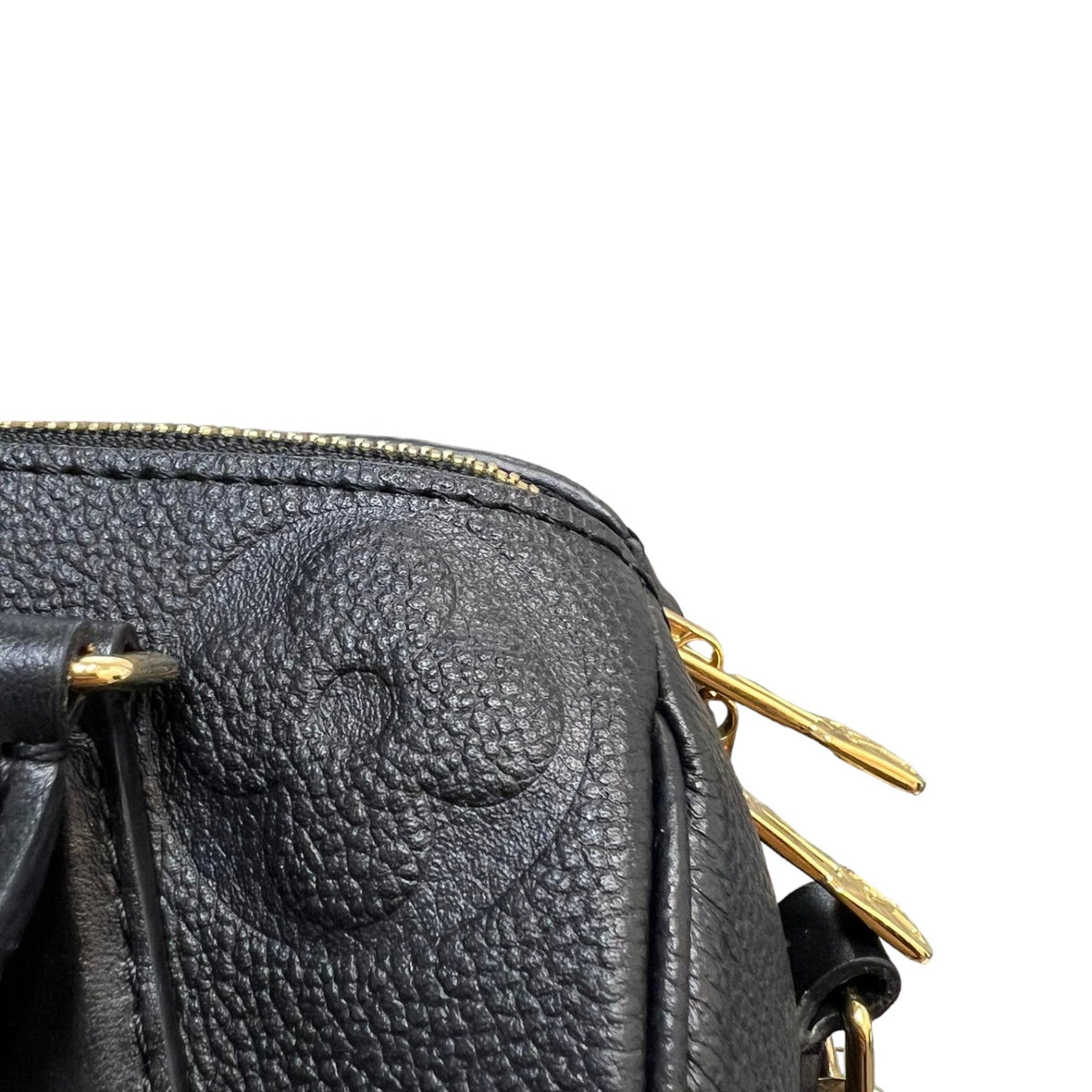 Louis-Vuitton Speedy Bandouliere 20 Empreinte Monogram Black GHW