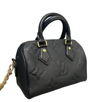 Louis-Vuitton Speedy Bandouliere 20 Empreinte Monogram Black GHW