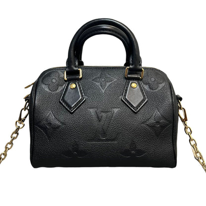 Louis-Vuitton Speedy Bandouliere 20 Empreinte Monogram Black GHW