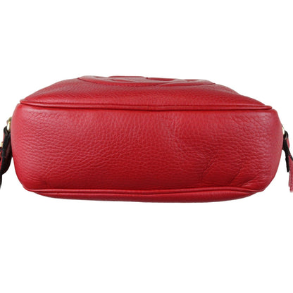 Gucci Soho Disco Bag Small Calfskin Red GHW