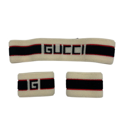 Accessory Luxury Designer Label By Gucci In Black & Cream