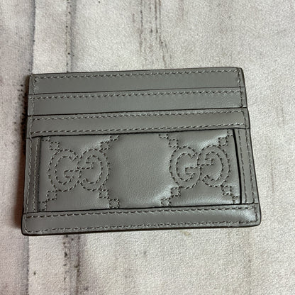 Wallet Luxury Designer By Gucci In Grey, Size:Small