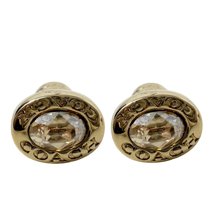 Crystal Stud Looking go Earrings Designer By Coach