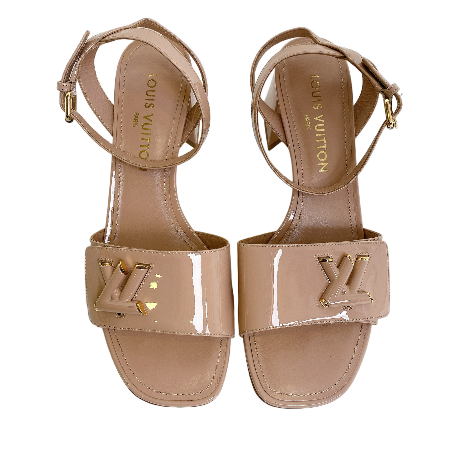 LV HIGH HEEL IN BEIGE