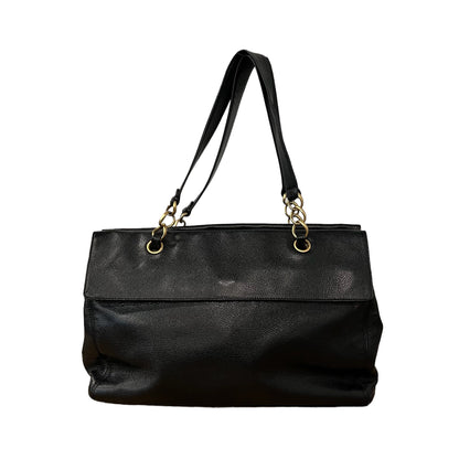 Chanel Hand Bag Leather BLK