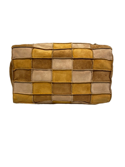 Chanel Cross Body Bag Border Suede BEG