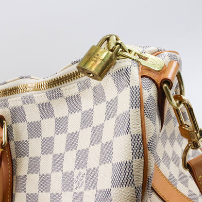 Louis-Vuitton Damier Azur Canvas Keepall Bandoulière 45