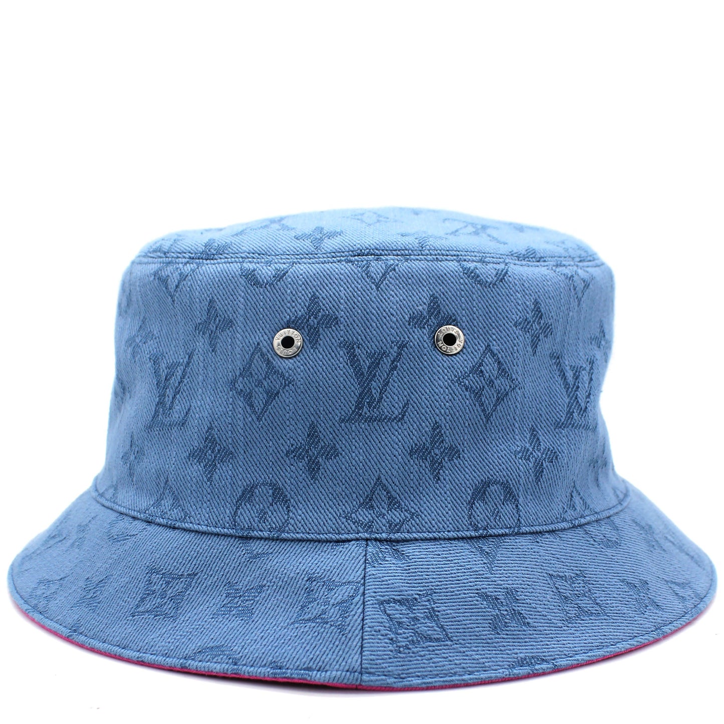 Louis-vuitton Monogram Essential Blue Bucket Hat