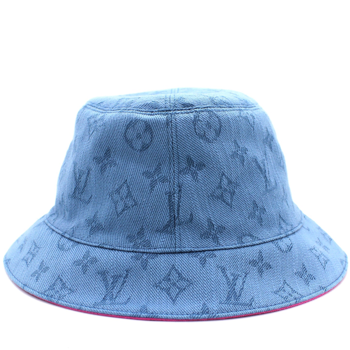 Louis-vuitton Monogram Essential Blue Bucket Hat