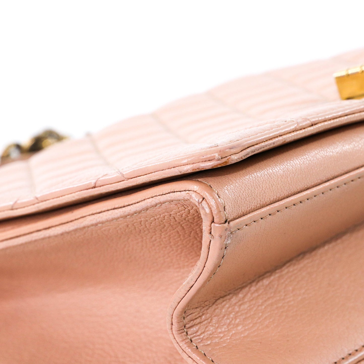 Rita Beige Top Handle Quilted Bag Crossbody