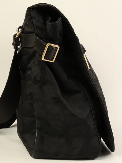 Chanel Around  Made New Travel Nylon Shoulder Bag Black