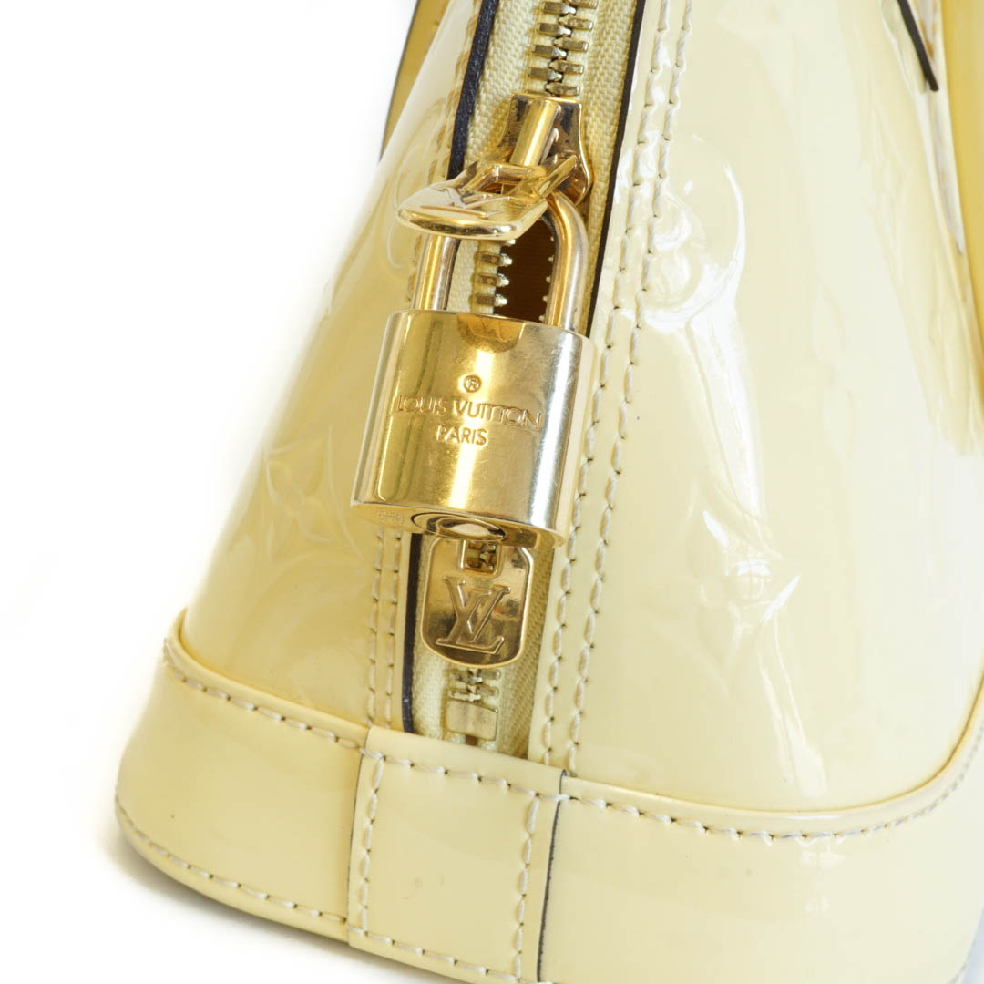 Louis-Vuitton Alma BB in Jaune Pale