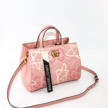 Gucci GG Marmont Tote Matelasse Gucci Ghost Small