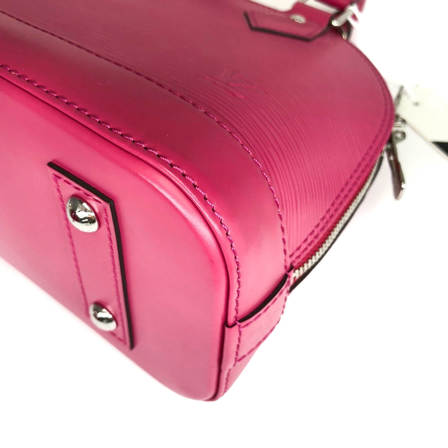 Louis-Vuitton Alma BB Epi Leather Deep Pink