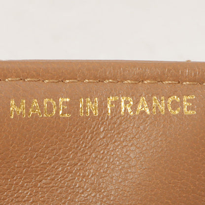 Chanel Around 1990 Made Square Cc Mark Push Lock Shoulder Bag Amber