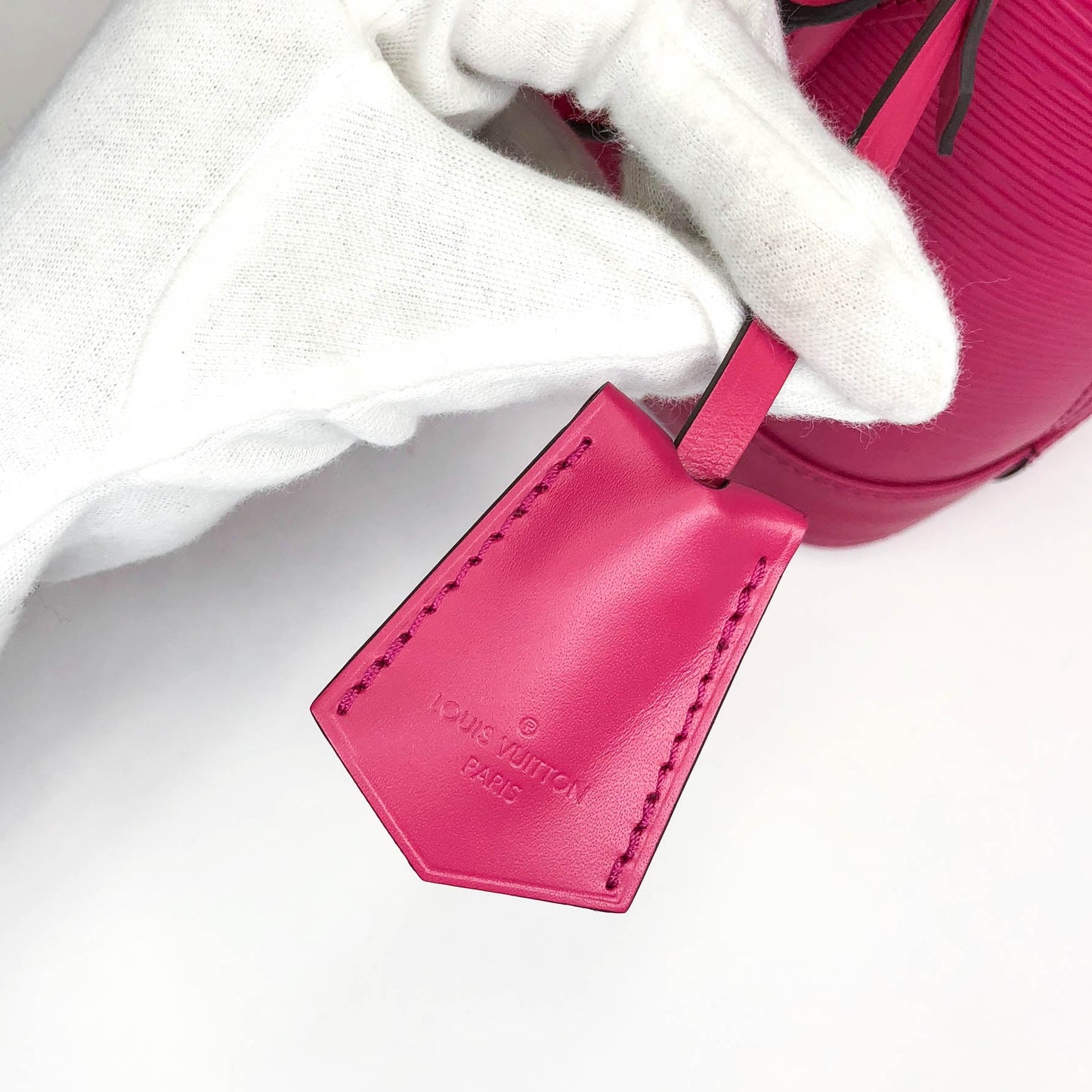 Louis-Vuitton Alma BB Epi Leather Deep Pink
