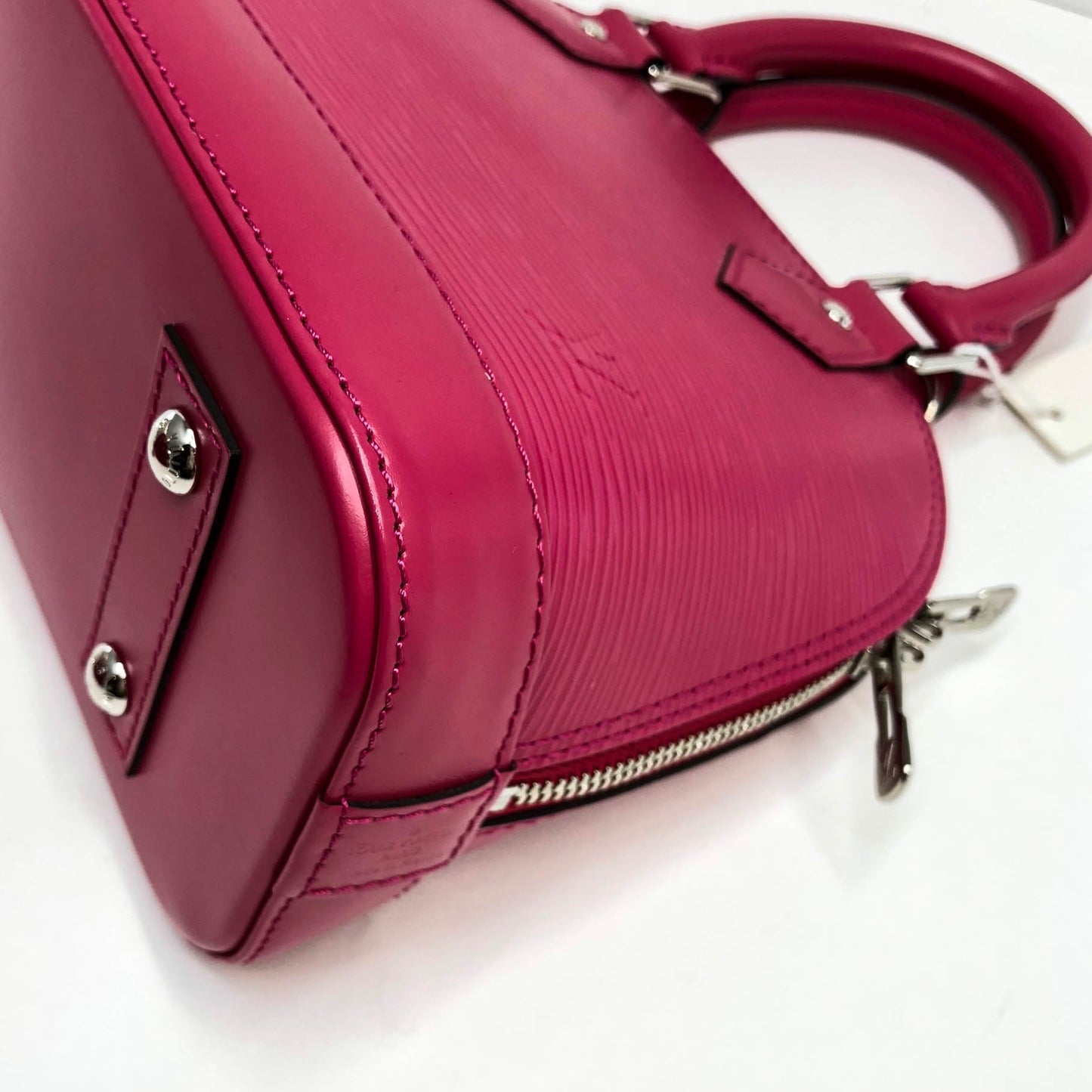 Louis-Vuitton Alma BB Epi Leather Deep Pink
