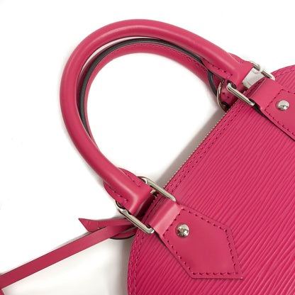 Louis-Vuitton Alma BB Epi Leather Deep Pink