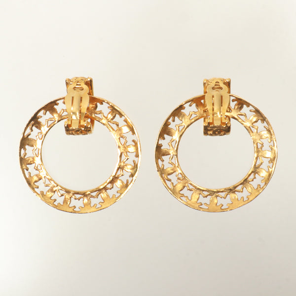 Chanel 1990 Made Coco Mark Hoop Earrings