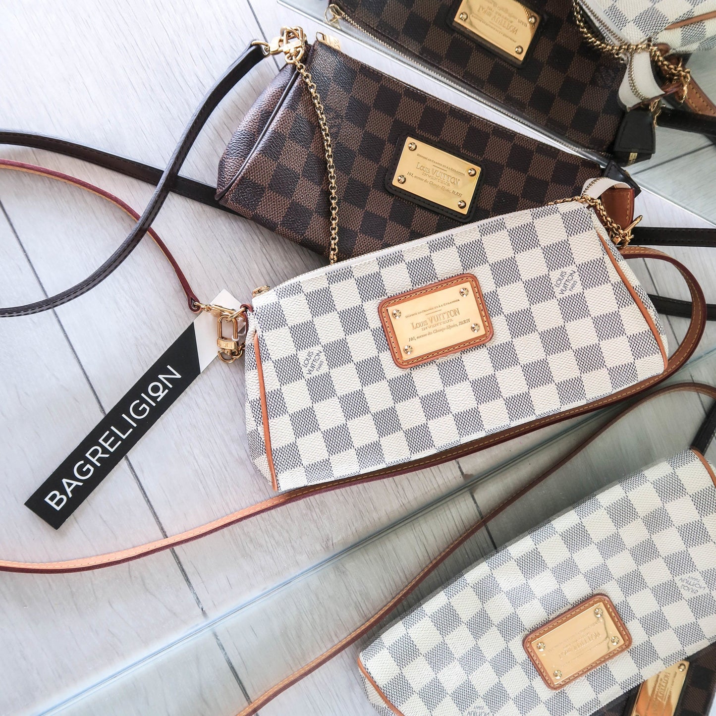 Louis-Vuitton Damier Azur Eva Mini Bag