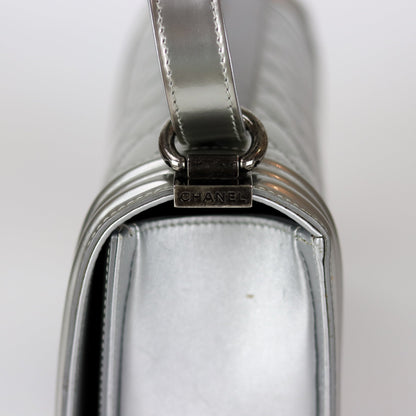 Old Medium Boy in Silver Patent Leather with RHW