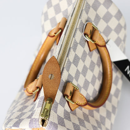 Louis-Vuitton Speedy 25 Damier Azur Canvas Handbag