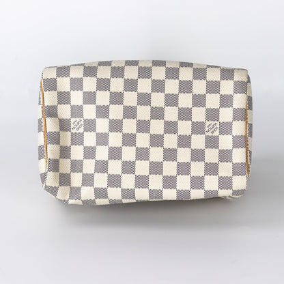 Louis-Vuitton Speedy 25 Damier Azur Canvas Handbag