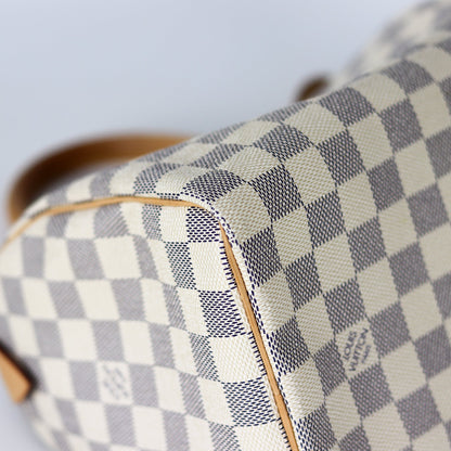Louis-Vuitton Speedy 25 Damier Azur Canvas Handbag