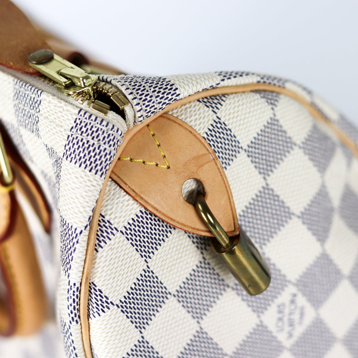 Louis-Vuitton Speedy 25 Damier Azur Canvas Handbag