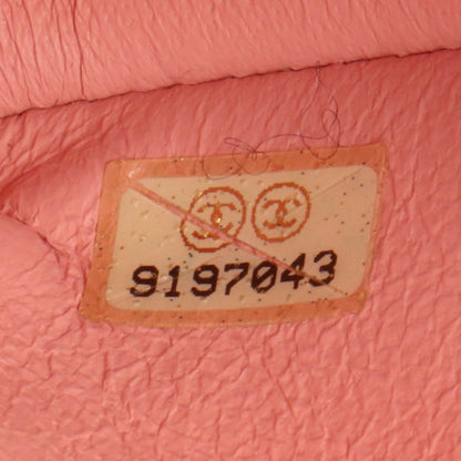 CHANEL Around 2004 Made Caviar Skin Classic Flap Chain Bag 25Cm Pink