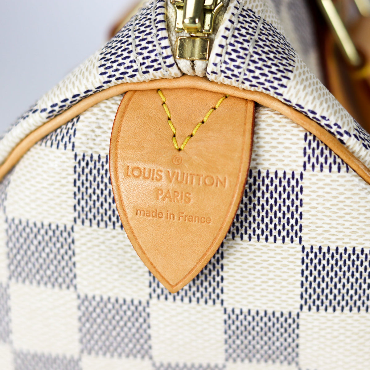 Louis-Vuitton Speedy 25 Damier Azur Canvas Handbag
