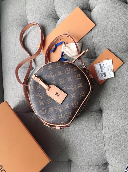 Louis-Vuitton Boîte Chapeau Souple Monogram Canvas Crossbody Bag
