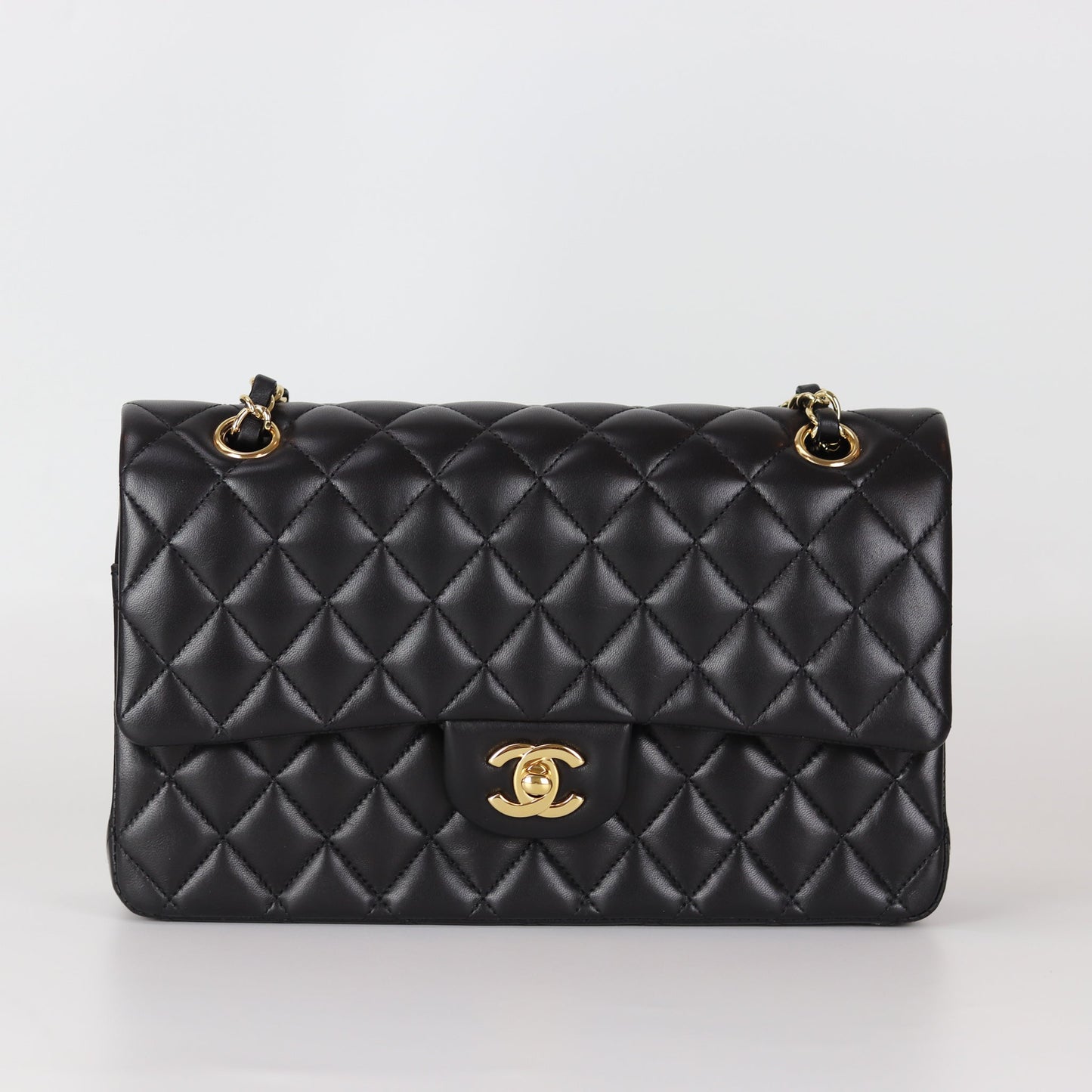 Classic Flap Black Medium Lambskin GHW
