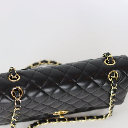 Classic Flap Black Medium Lambskin GHW