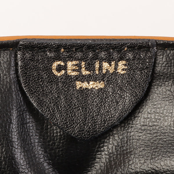 Celine Horse Carriage Plate Clutch Bag Black