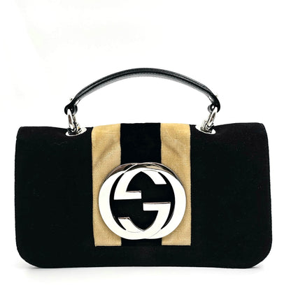 Gucci Velvet Interlocking GG Handbags TWS