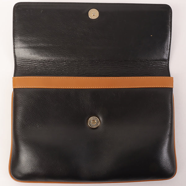 Celine Horse Carriage Plate Clutch Bag Black