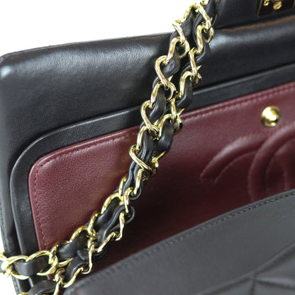 Classic Flap Black Medium Lambskin GHW