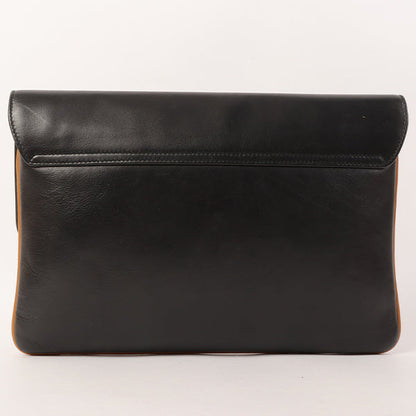Celine Horse Carriage Plate Clutch Bag Black