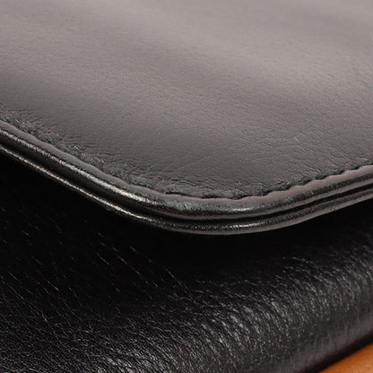 Celine Horse Carriage Plate Clutch Bag Black