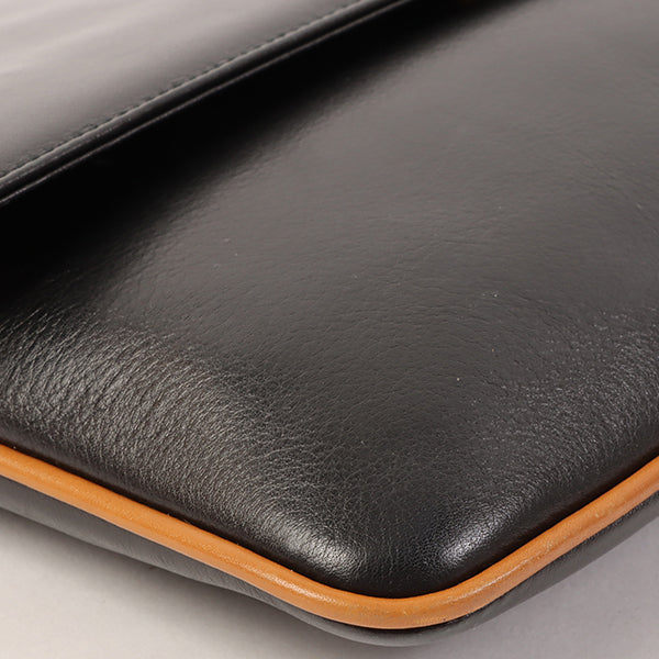 Celine Horse Carriage Plate Clutch Bag Black
