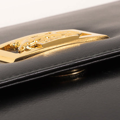 Celine Horse Carriage Plate Clutch Bag Black