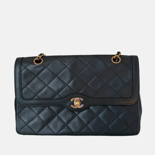 Chanel Paris Limited  Black Lambskin Leather with Bi-color Hardware