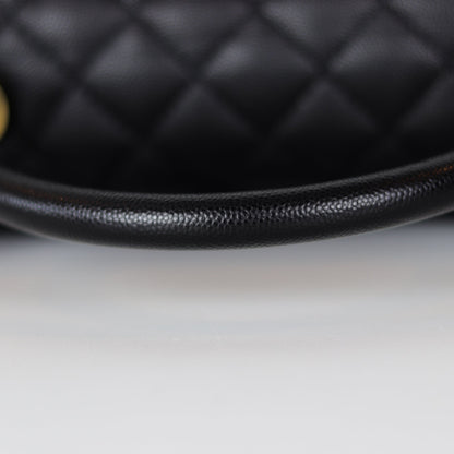 Caviar Quilted Medium Coco Handle Flap